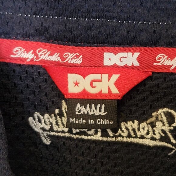 DGK Navy Blue Mesh Jersey Size S - Picture 4 of 7